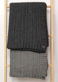 Possum Merino Cable Throw - Koru Knitwear