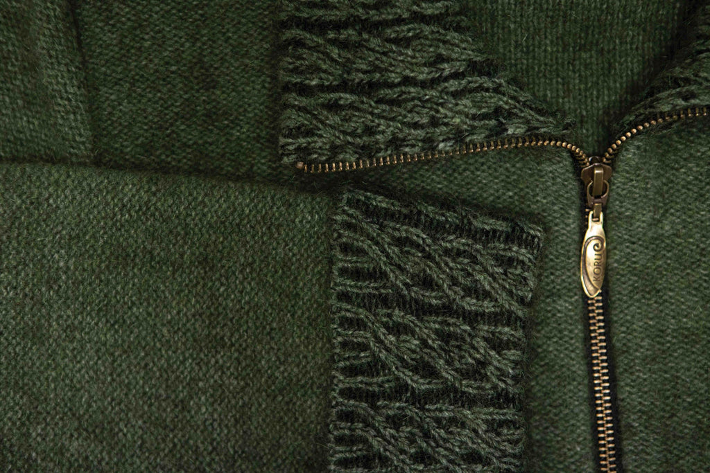 Two Tone Trim Possum Merino Jacket
