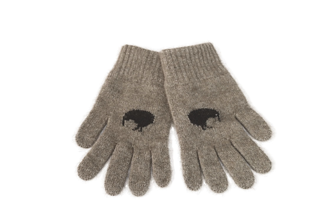 Possum Merino Kiwi Gloves - Koru Knitwear
