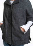 Possum Merino Cape with Pockets - Koru Knitwear