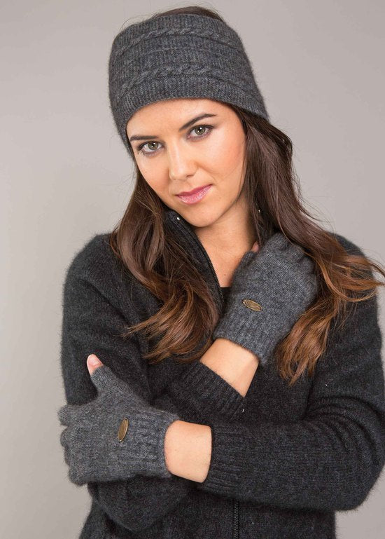 Cable Knit Possum Merino Headband Main image