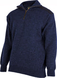 Pure NZ Wool North Wester 1/4 Zip Jumper - MKM Knitwear