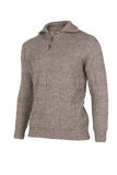 Possum Merino Marlborough Zip Sweater - MKM Knitwear