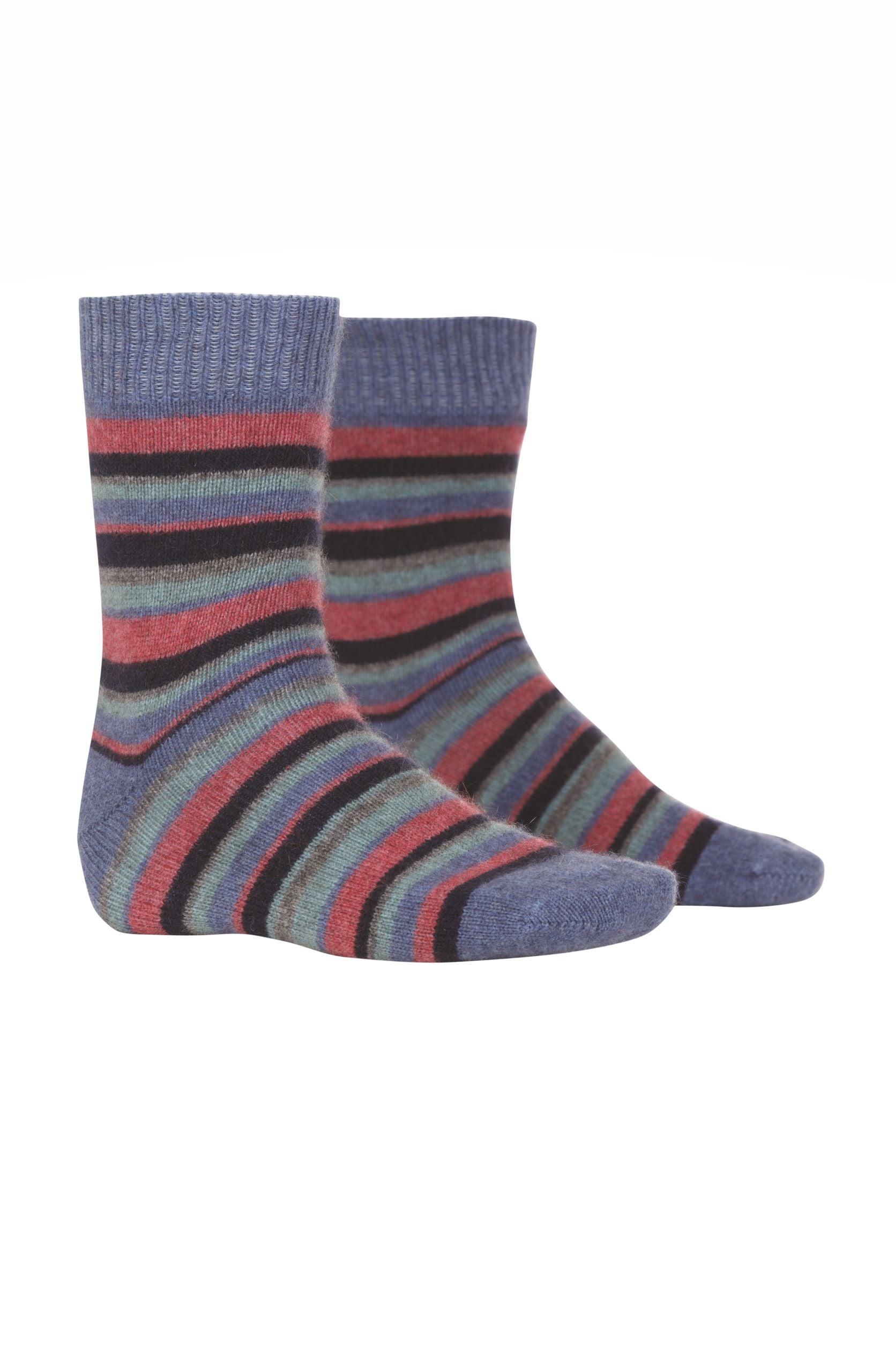 Unisex Possum Merino Striped Sock Secondary image