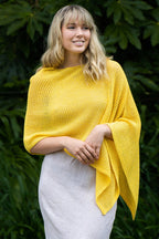 Mesh Merino & Cotton Poncho