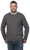 Possum Merino Men's Cable Sweater - Native World