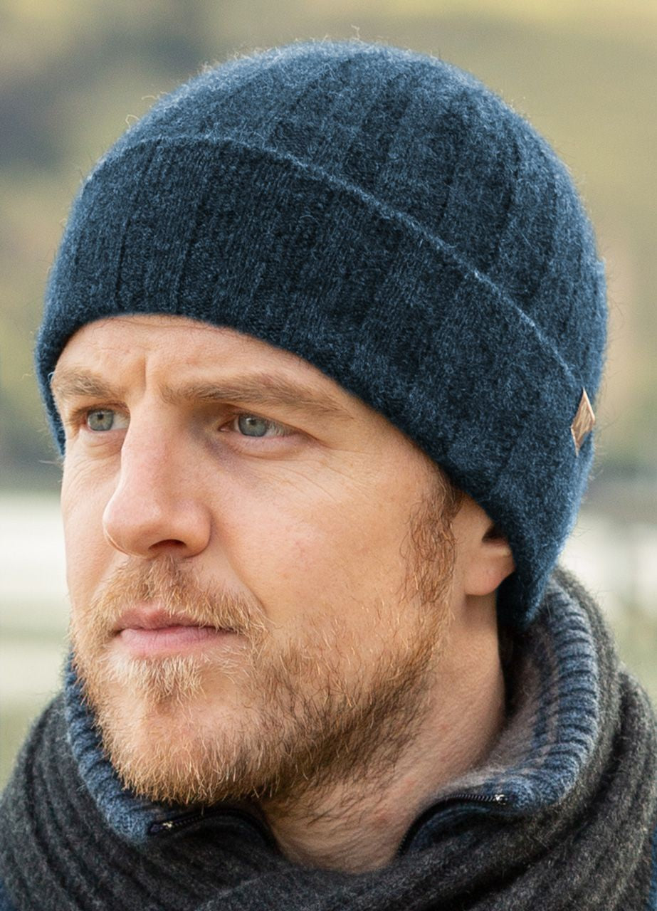 Rib Detail Possum Merino Beanie