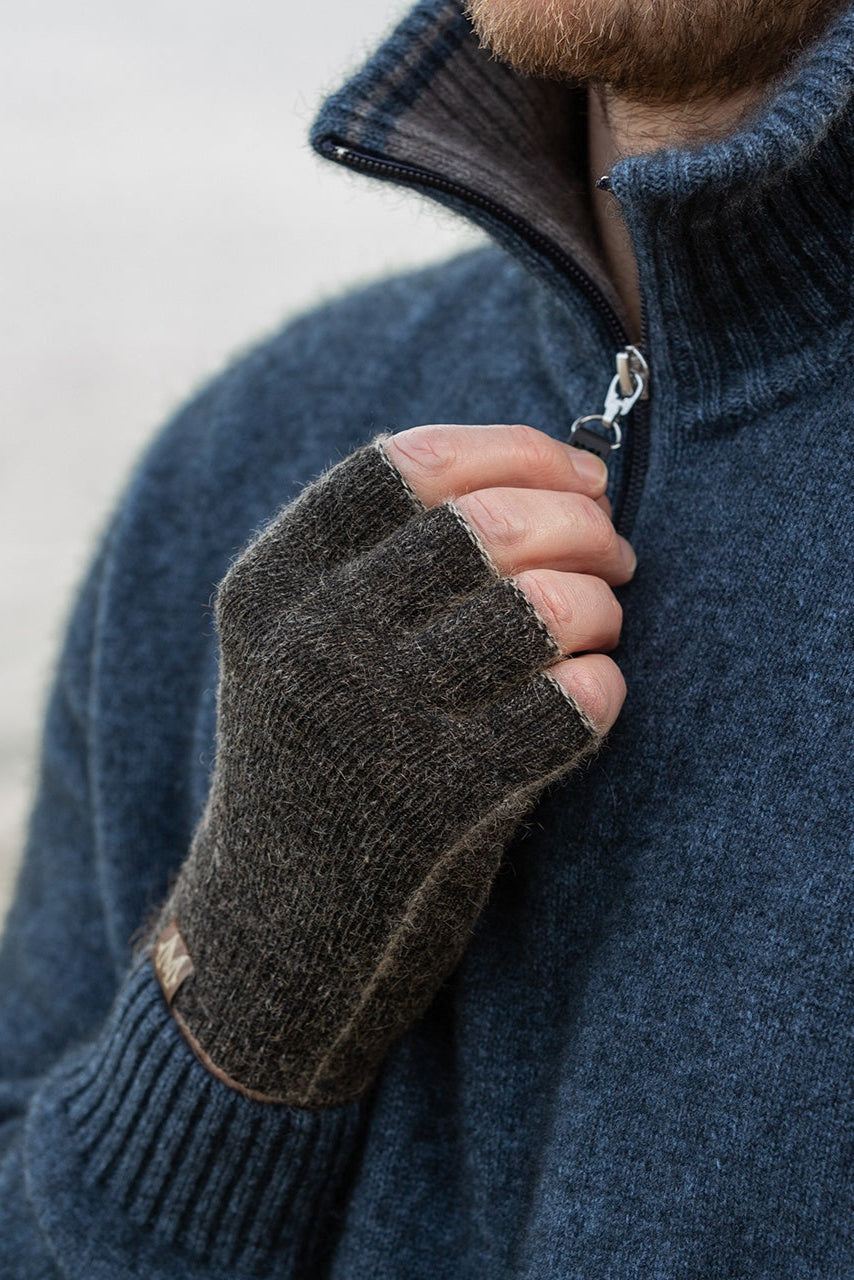 Polyprop Possum Merino Fingerless Gloves Main image