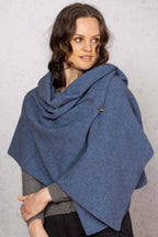 Moss Stitch Possum Merino Shawl