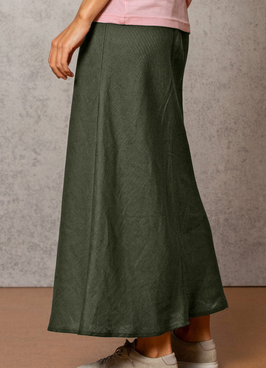 Linen Summer Weight Twill Skirt