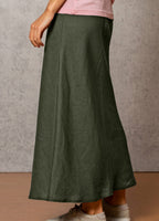 Linen Summer Weight Twill Skirt