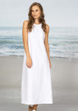 Summer Weight Linen Crossover Dress - Noble Wilde