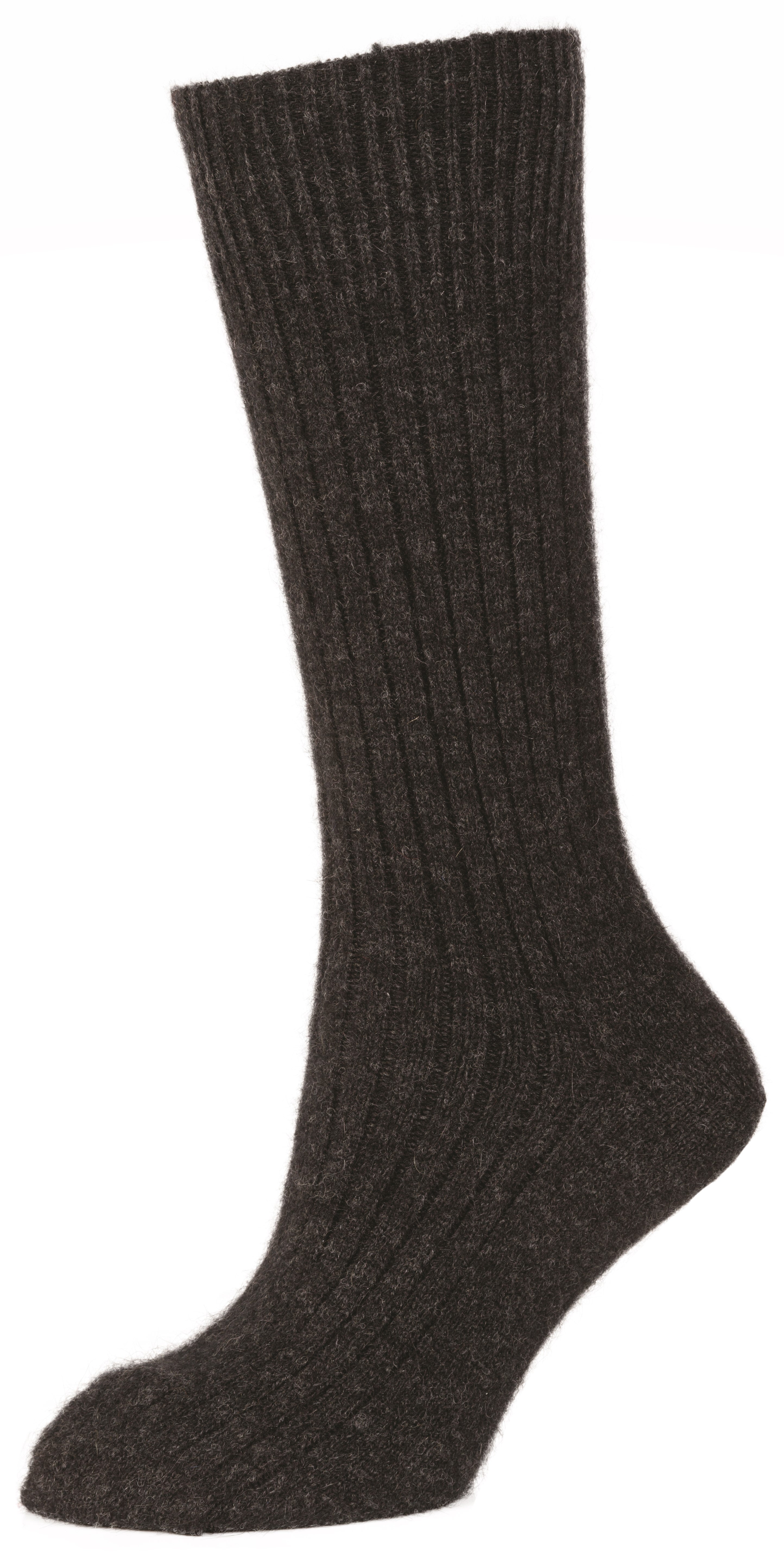 Plain Possum Merino Rib Sock Main image