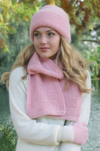 Plain Alpaca Beanie-Rose