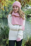 Plain Alpaca Beanie-Rose