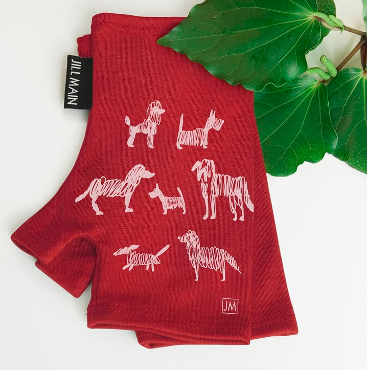 Merino Wool Pawsome Pooches Mitts - Jill Main Main image