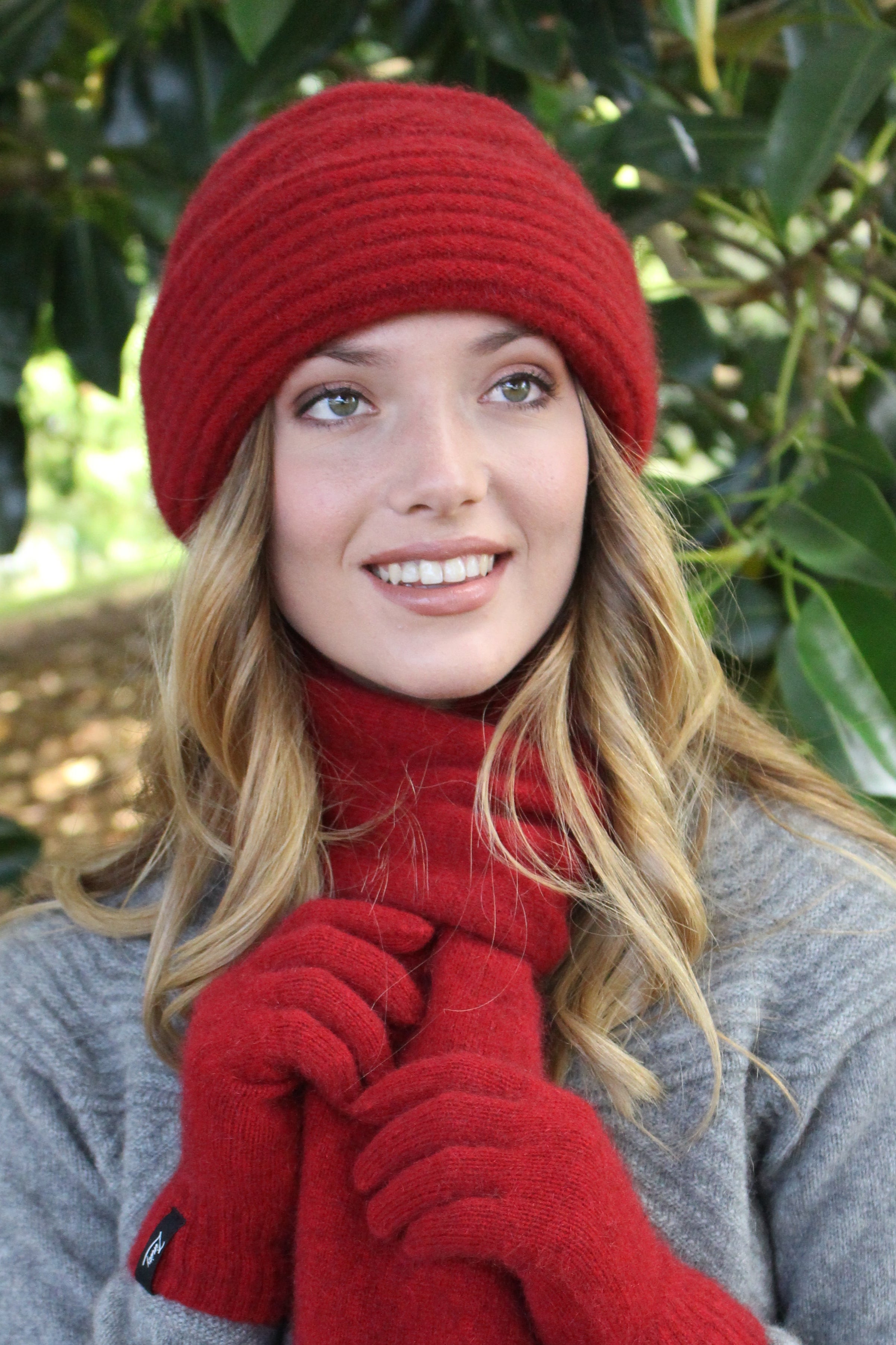 Ribbed Possum Merino Clouche Hat Main image