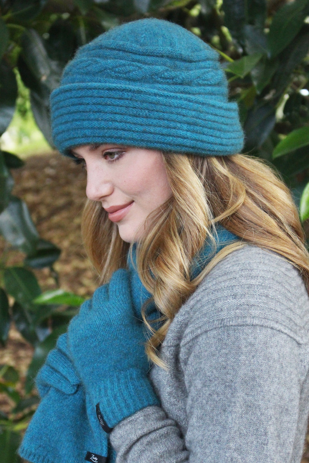 Ribbed Possum Merino Clouche Hat