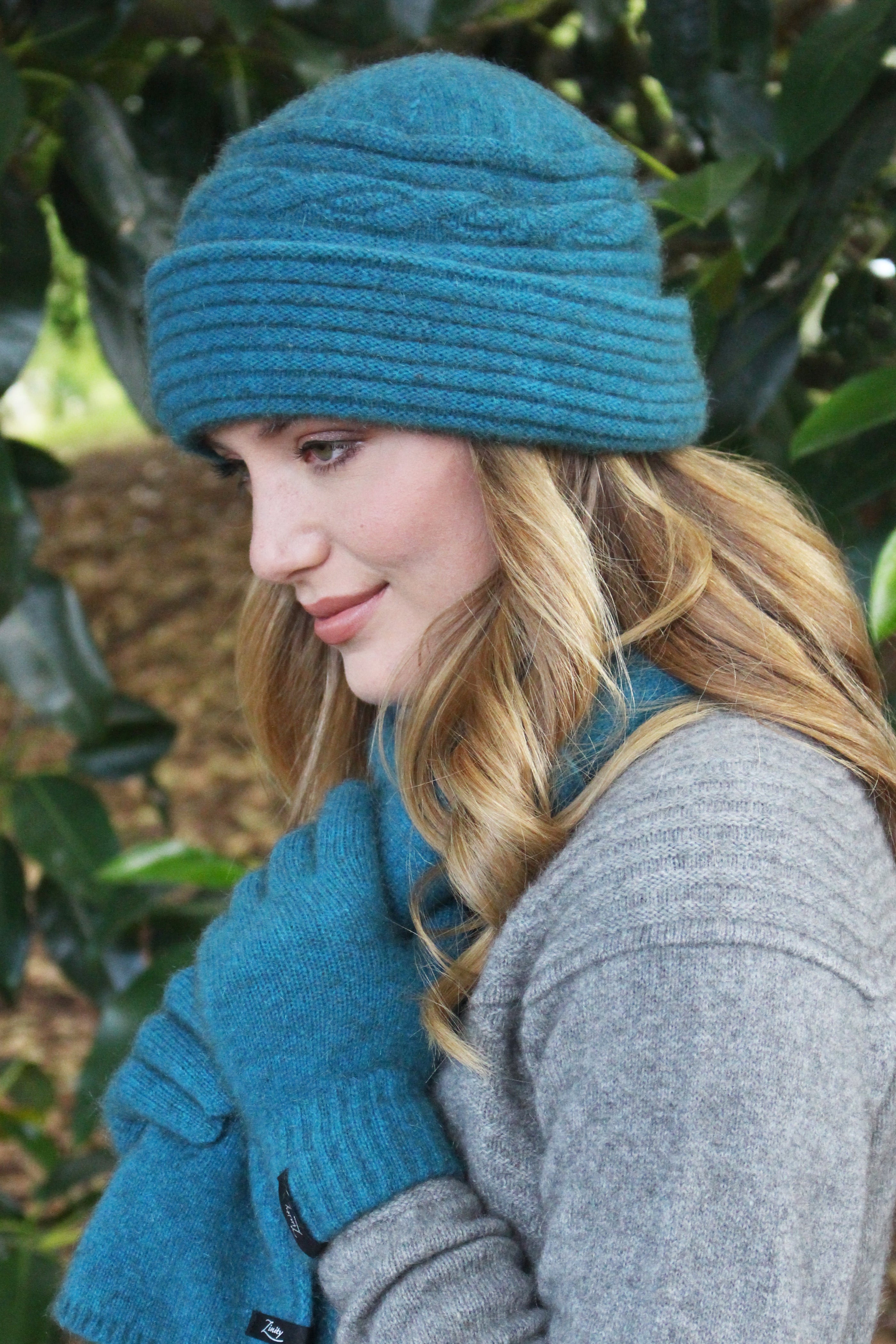 Ribbed Possum Merino Clouche Hat