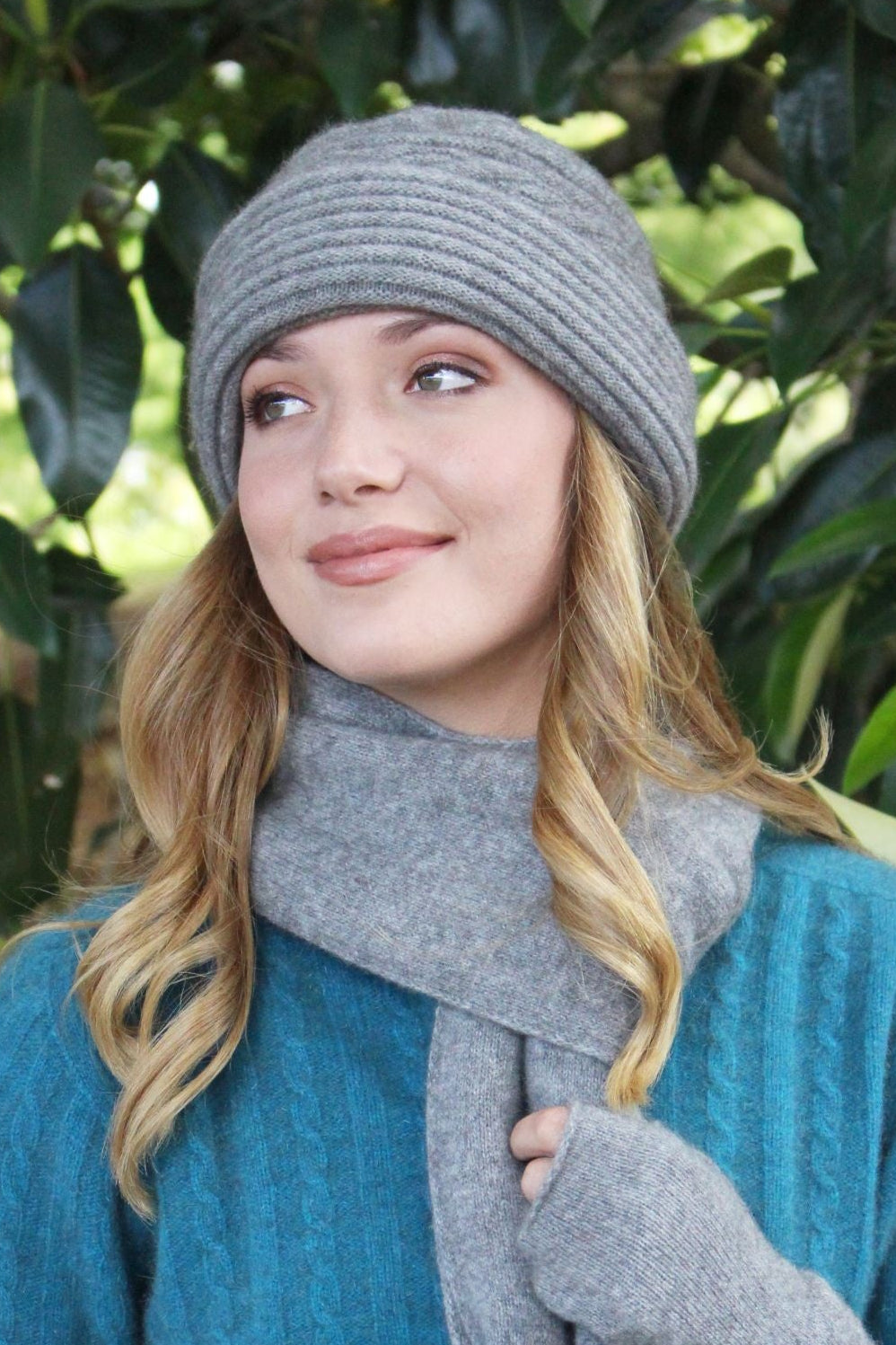 Ribbed Possum Merino Clouche Hat
