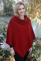 Cowl Neck Possum Merino Poncho