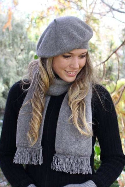 Plain Possum Merino Beret