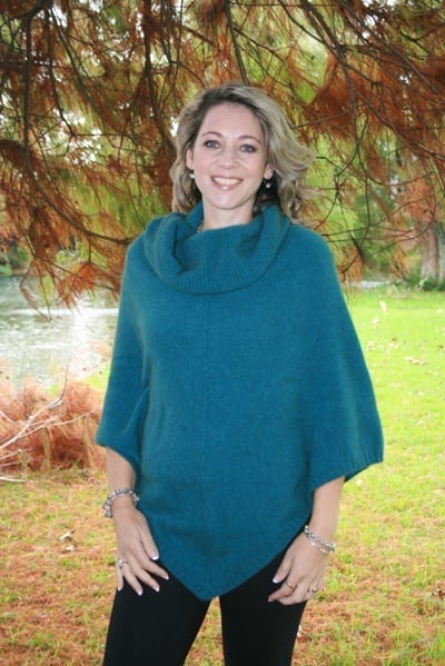 Cowl Neck Possum Merino Poncho